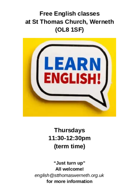 Poster for the English Class